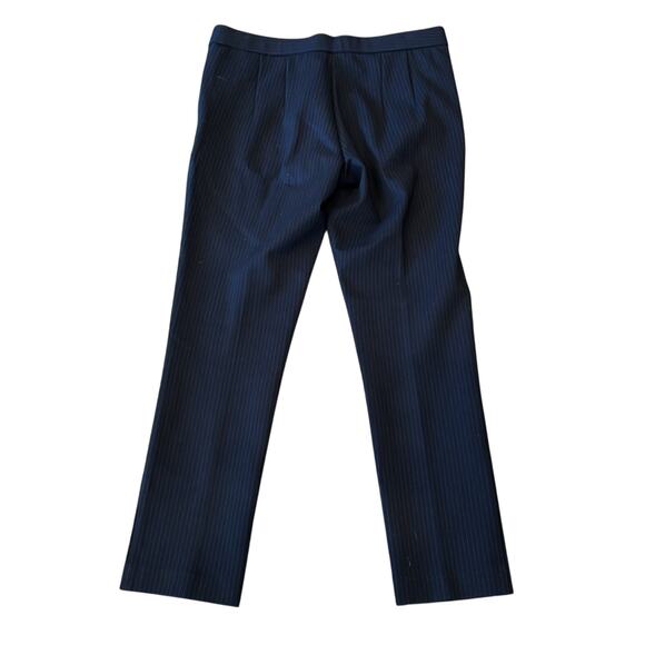 Amanda & Chelsea Navy Pinstripe Slim Knit Pant Size 12 - Picture 3 of 9